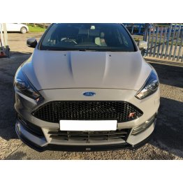 Накладка сплиттер на передний бампер вариант 3 на Ford Focus III ST рестайл